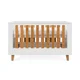 Деревянная кроватка 3 в 1 Tutti Bambini Como White & Rosewood