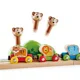 Jucarie din lemn Hape Music and Monkey Railway foto