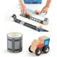 Jucarie din lemn Hape Tape&Roll Train foto