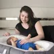2-сторонний Бебинест BabyJem Luxury Between Parents Blue foto