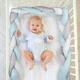 Protectie laterala BabyJem Bumper impletit Albastru foto