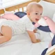 Protectie laterala BabyJem Bumper impletit Roz foto