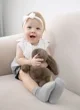 Плюшевая игрушка BabyJem The Beast Bunny Dark Brown, 30 см