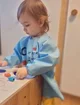 Нагрудник с рукавами для занятий BabyJem ABC Blue