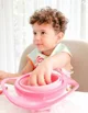 Многофункциональная миска с крышкой и вращением на 360 градусов BabyJem Amazing Bowl Pink
