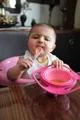 Многофункциональная миска с крышкой и вращением на 360 градусов BabyJem Amazing Bowl Pink