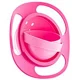Многофункциональная миска с крышкой и вращением на 360 градусов BabyJem Amazing Bowl Pink