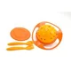 Многофункциональная миска с крышкой и вращением на 360 градусов BabyJem Amazing Bowl Orange