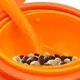 Многофункциональная миска с крышкой и вращением на 360 градусов BabyJem Amazing Bowl Orange