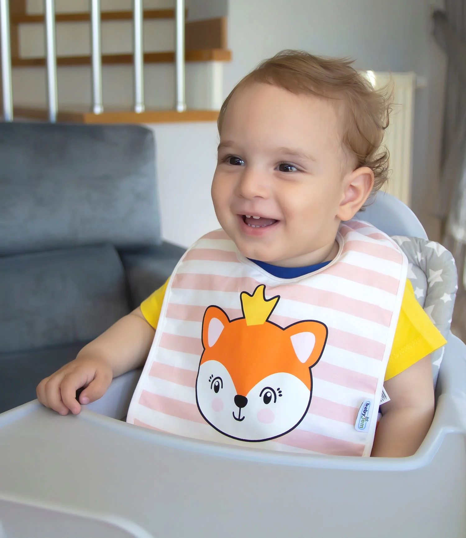 Нагрудник детский BabyJem Розовый