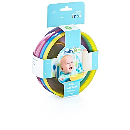 Набор из 3 цветных мисок для детей BabyJem Boy
