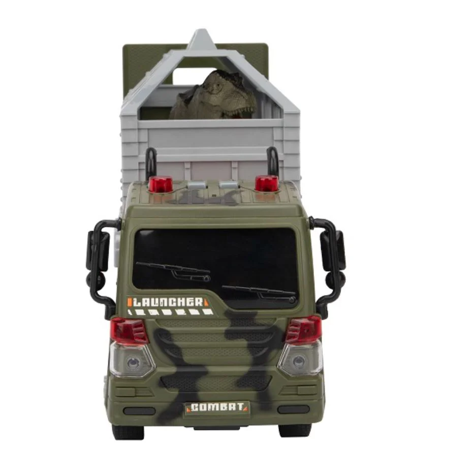Camion Wenyi pentru transport dinozauri cu frictiune (lumini /sunete) 1:16 foto