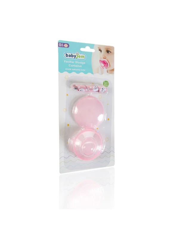 Коробка для пустышки с цепочкой BabyJem Pink foto