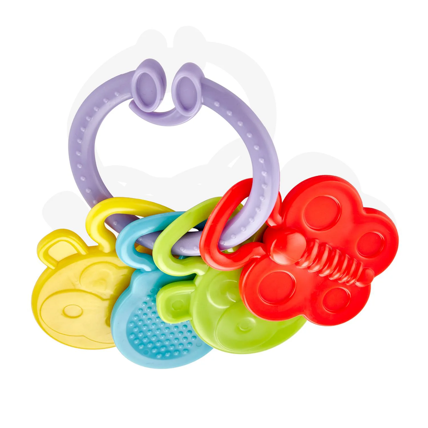 Jucarie dentitie BabyJem Rattle Teether Violet foto