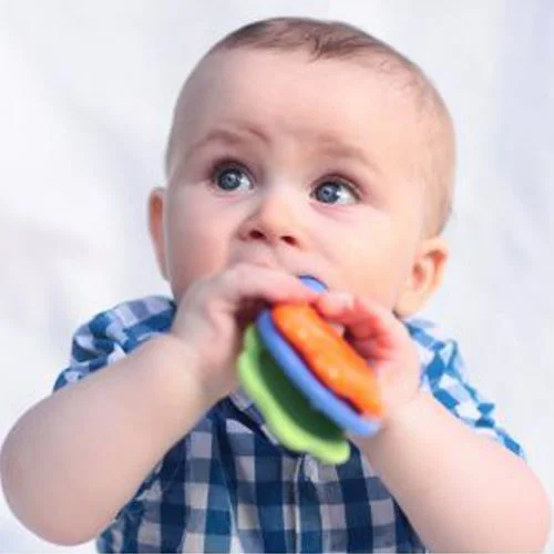 Игрушка для прорезывания зубов BabyJem Rattle Teether Желтая