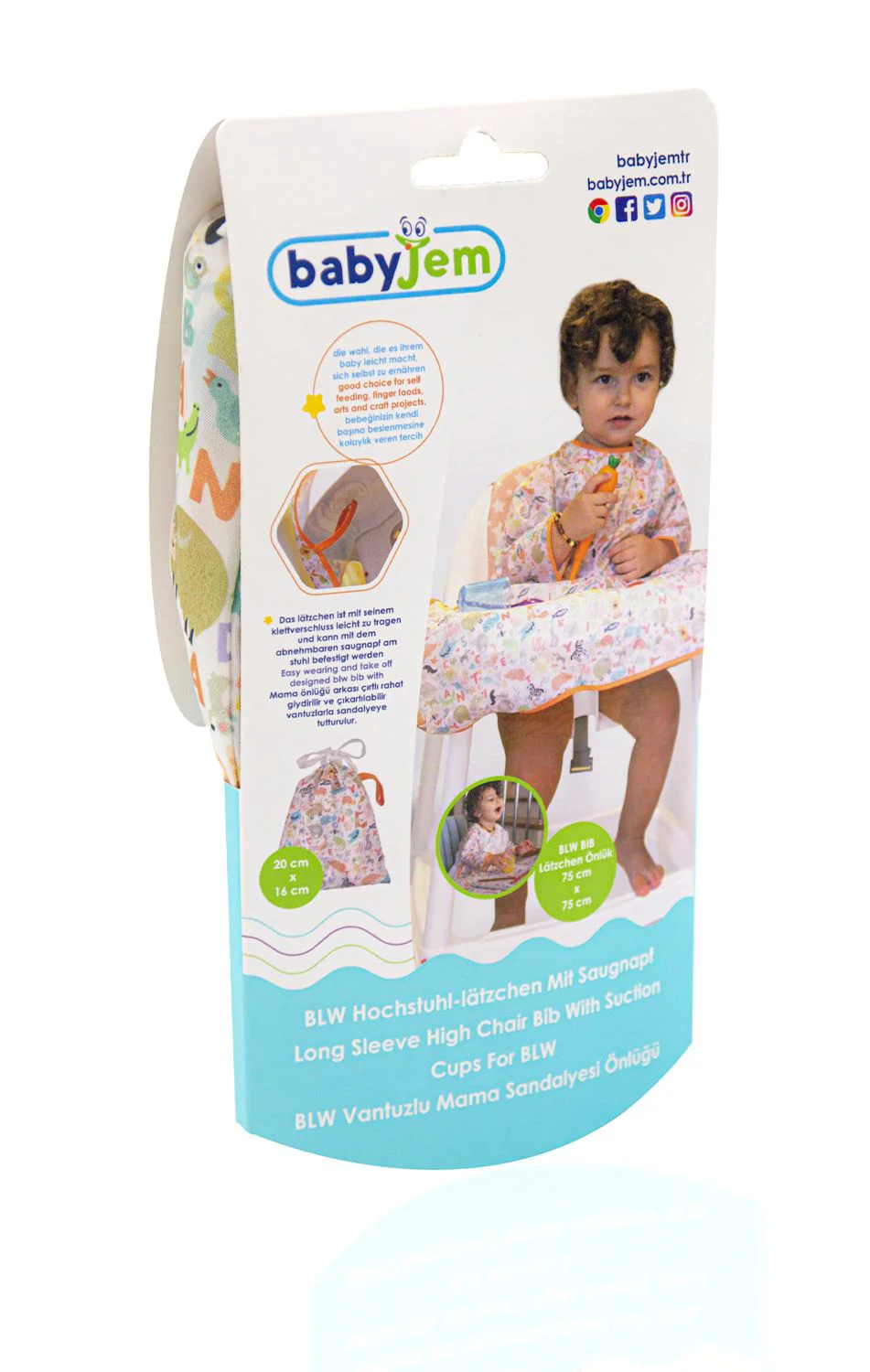 Многофункциональный нагрудник BabyJem с креплением к стулу