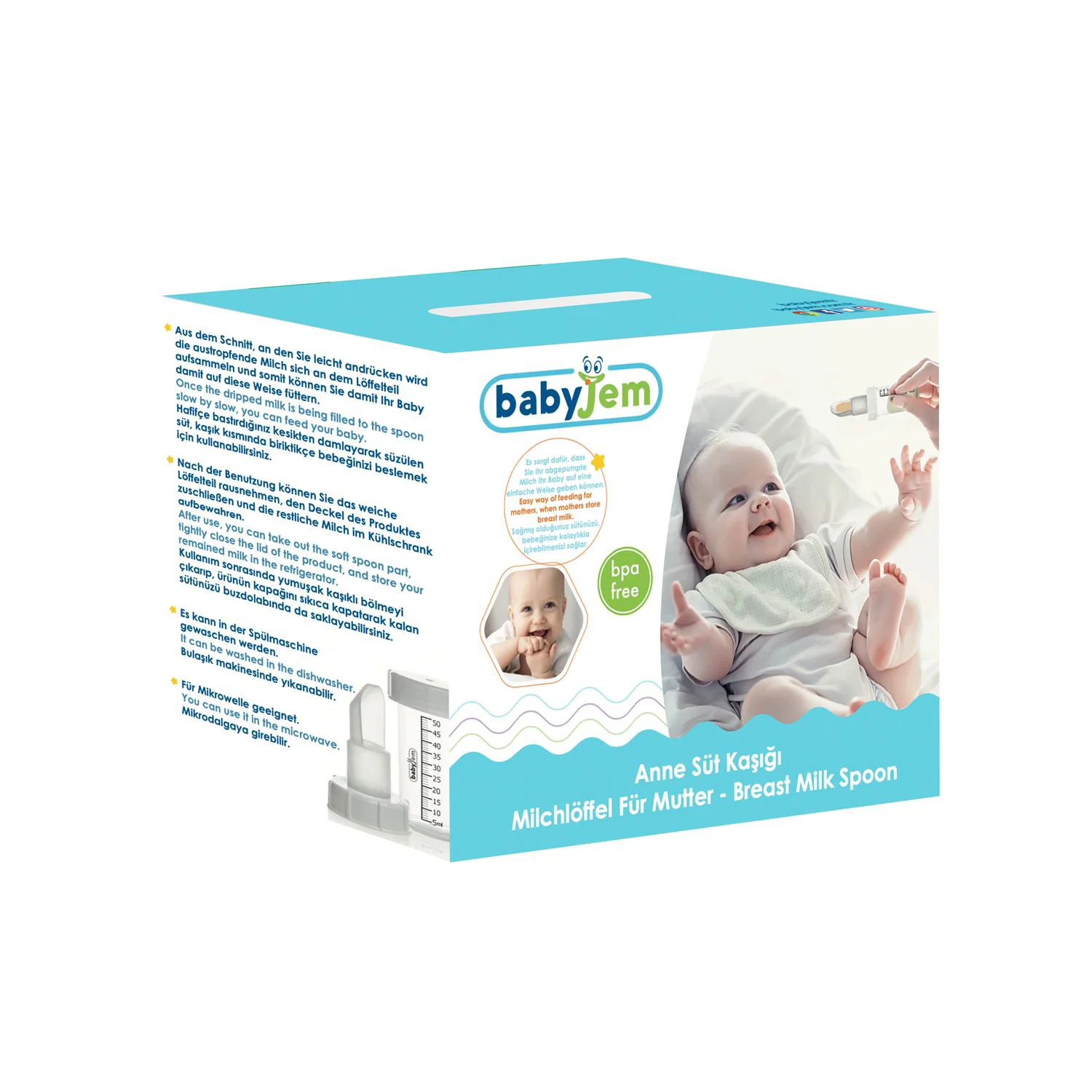 Dispozitiv cu gradatie pentru laptele matern sau medicamente BabyJem foto