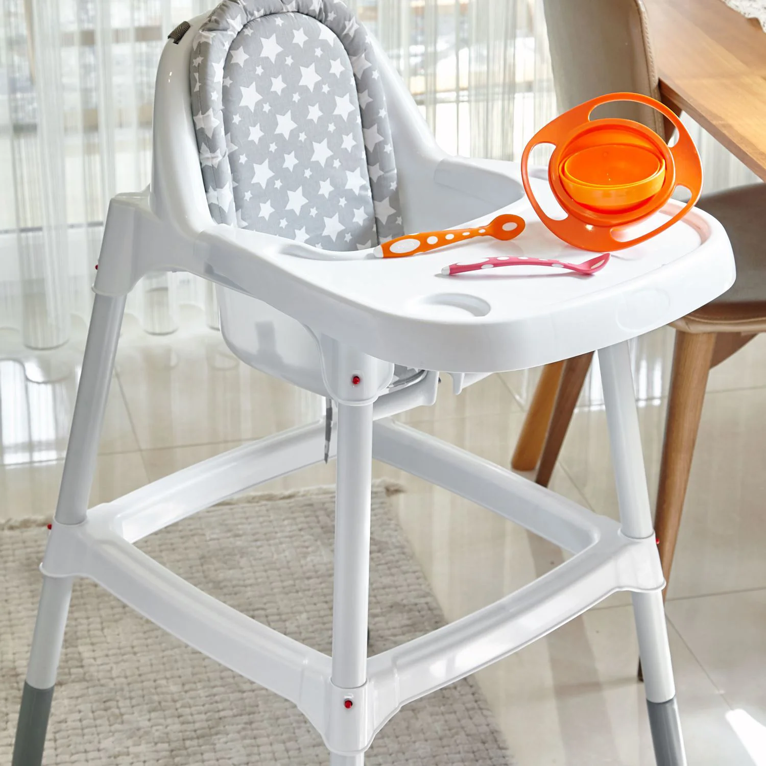 Набор из 2 силиконовых ложек BabyJem Red/Orange