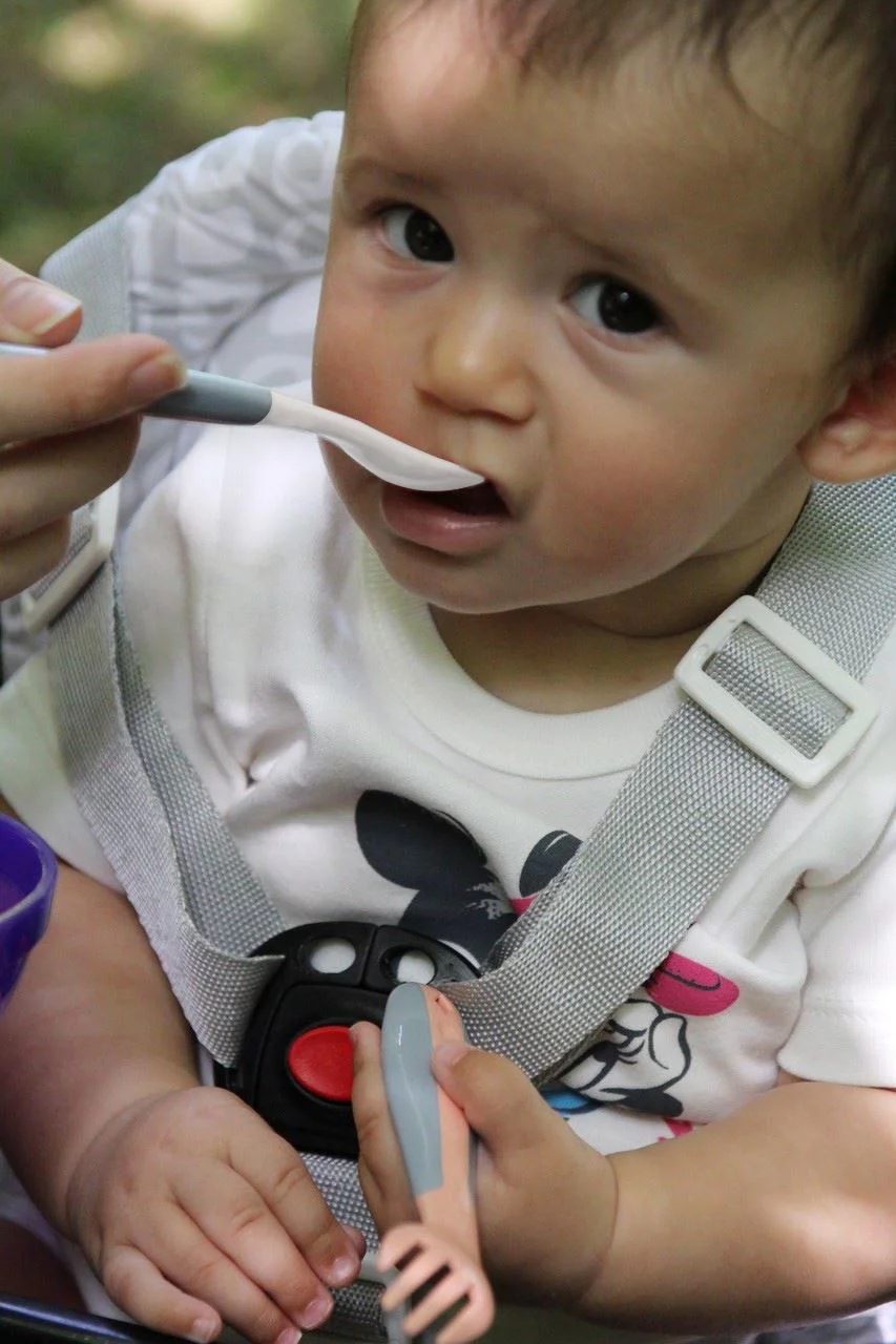 Набор ложек и вилок с ручкой BabyJem White
