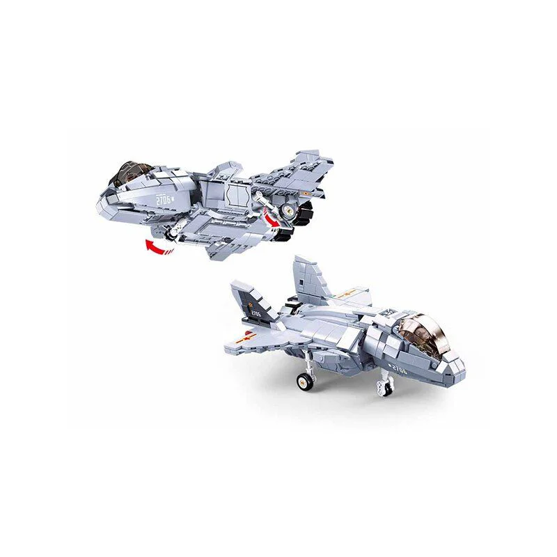 Constructor Sluban Bricks J-20 Mighty Dragon Fighter foto