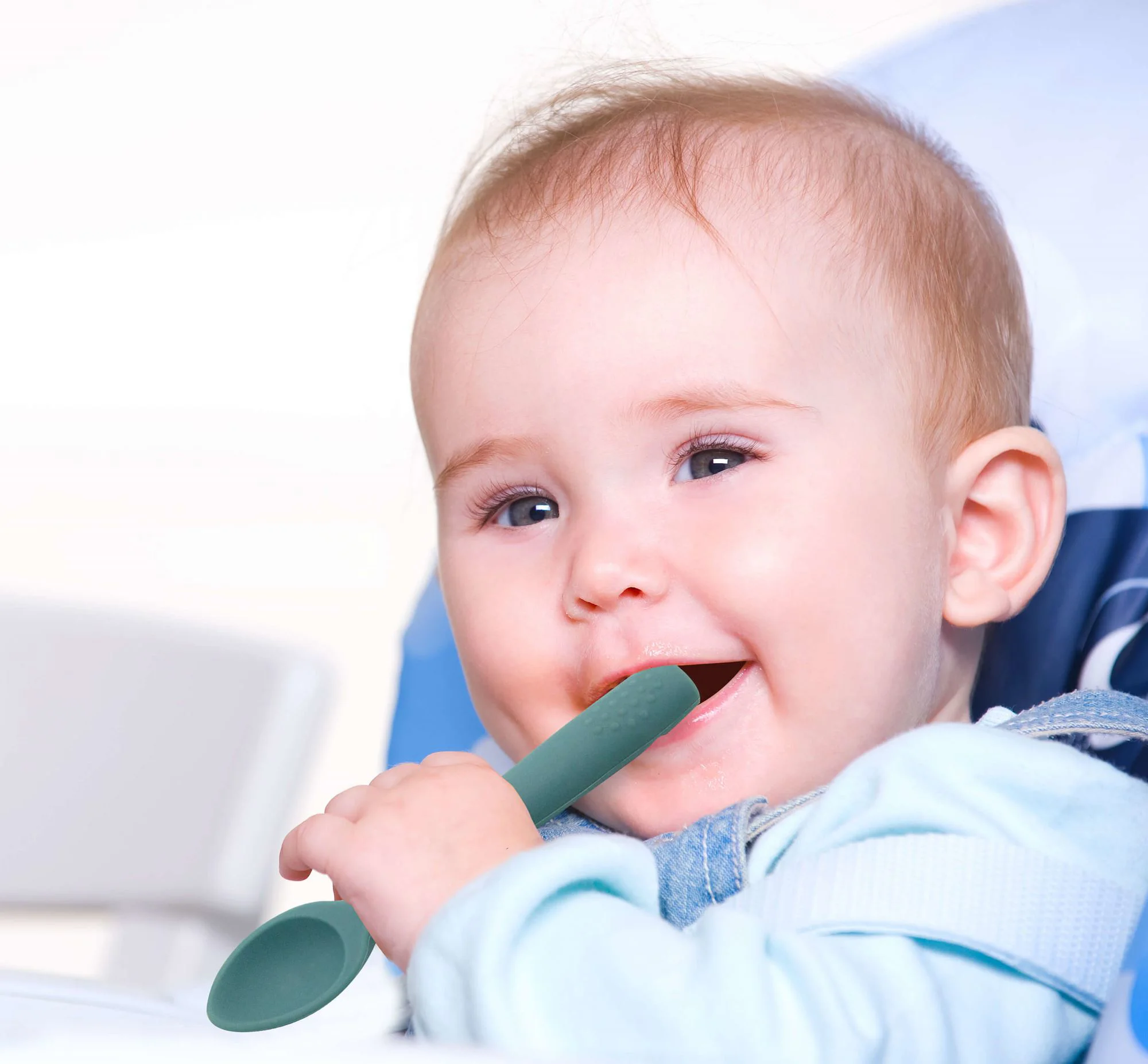 Силиконовая ложка BabyJem Mint