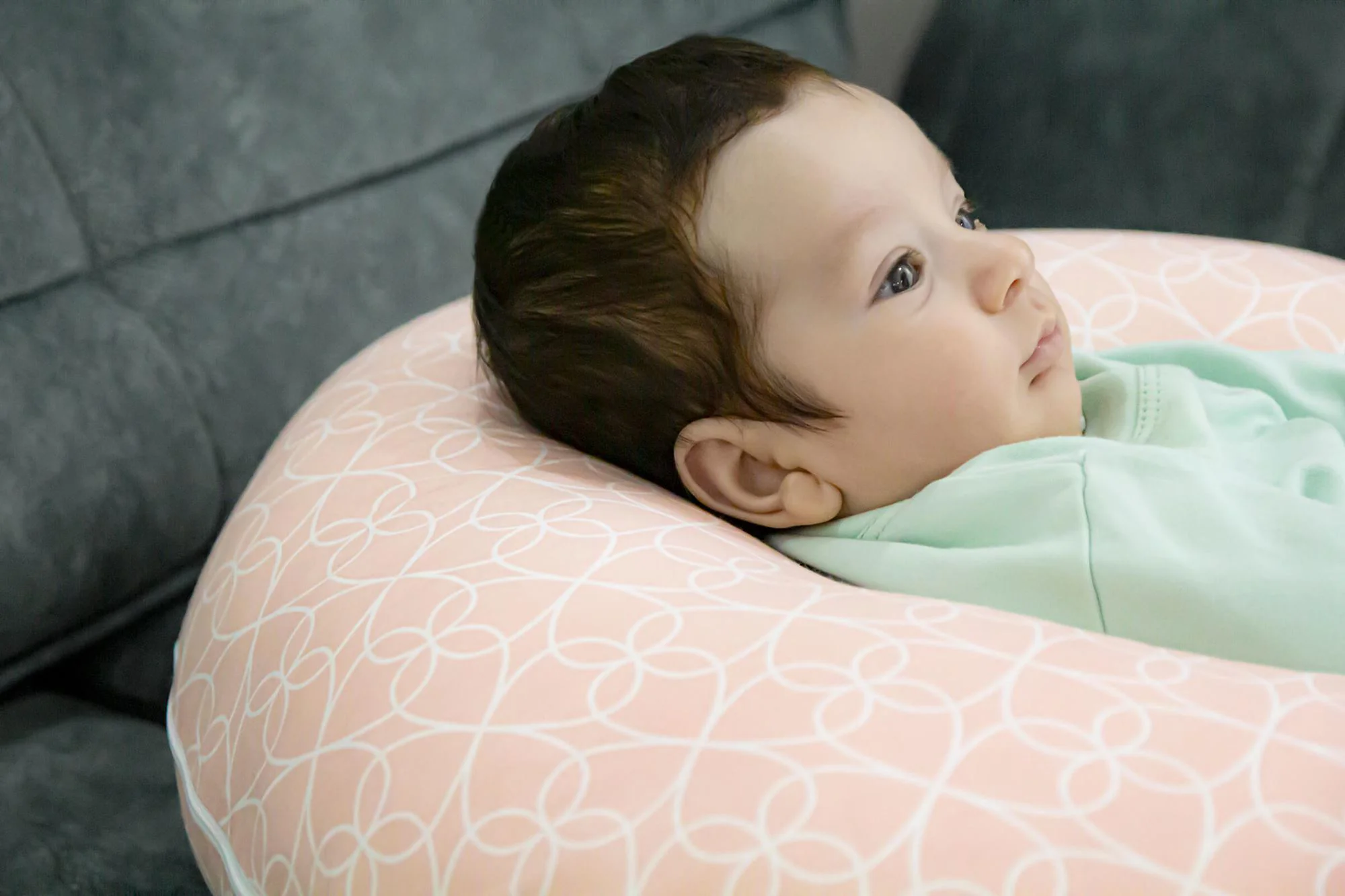 Подушка для кормления 2 в 1 BabyJem Nursing Pillow Pink foto
