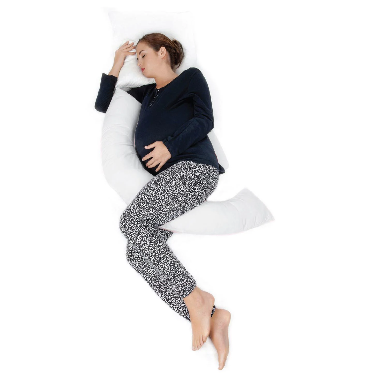 Многофункциональная подушка для беременных и кормления BabyJem Ecru