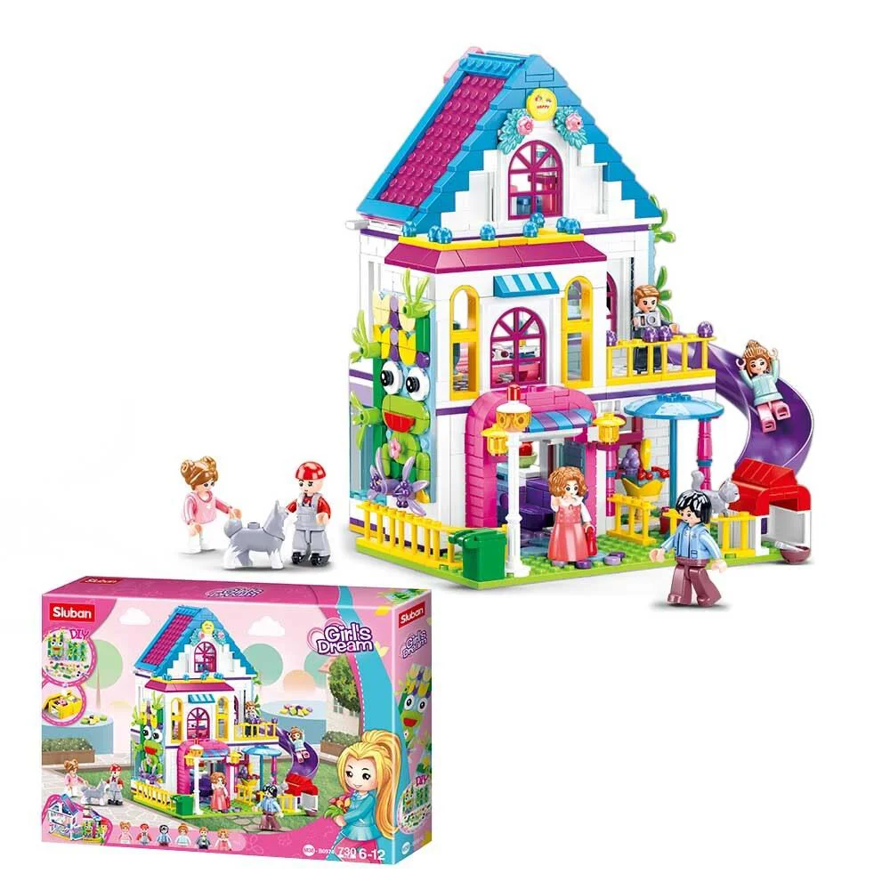 Конструктор Sluban Girl's Dream Вилла, 730 шт.