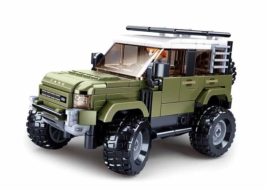 Конструктор Sluban Bricks Джип SUV, зеленый foto