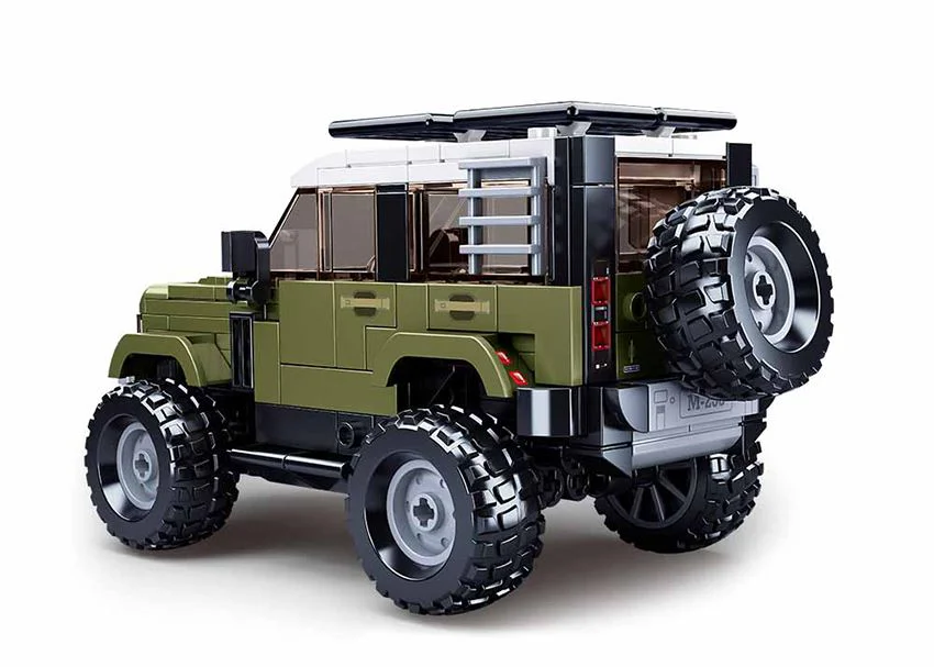 Конструктор Sluban Bricks Джип SUV, зеленый foto