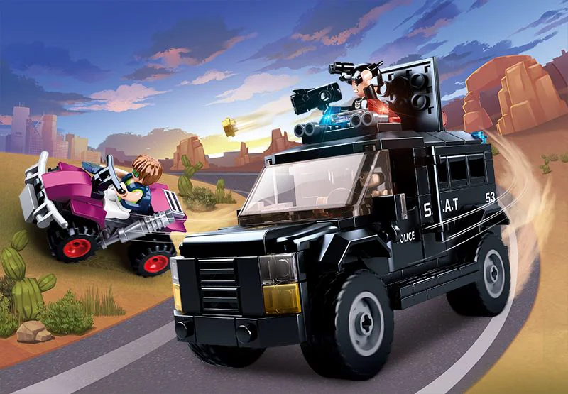 Constructor Sluban Police Vehicul blindat de asalt foto