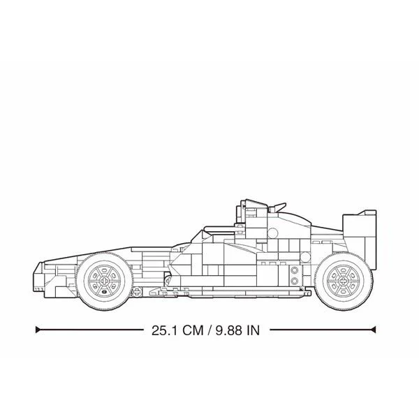 Constructor Sluban Powerbricks Automobil F1, cu radio control