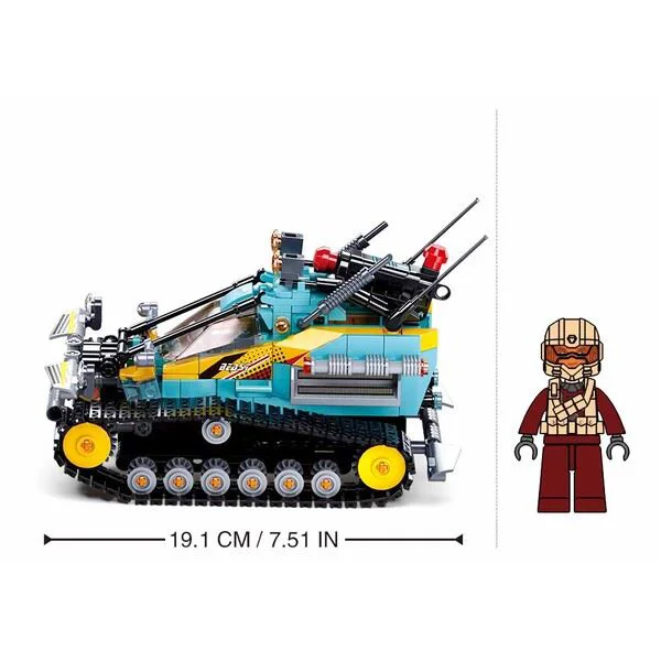 Constructor Sluban Powerbricks Masina-spion Scorpion, cu radio control foto