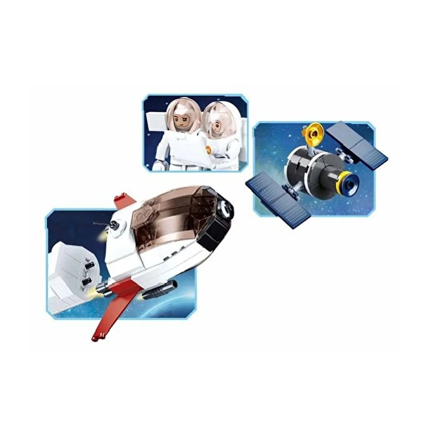 Constructor Sluban Space Racheta de expeditie Saturn foto