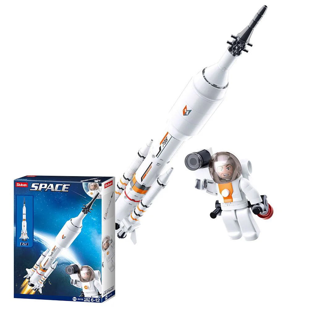 Constructor Sluban Space Racheta Saturn foto