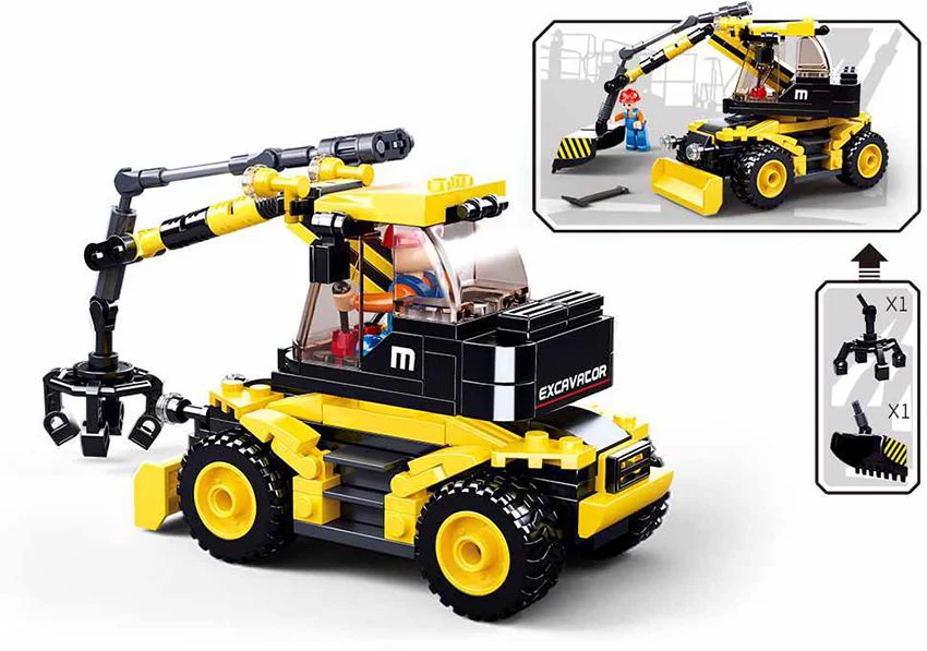 Constructor Sluban Town Excavator 2 in 1