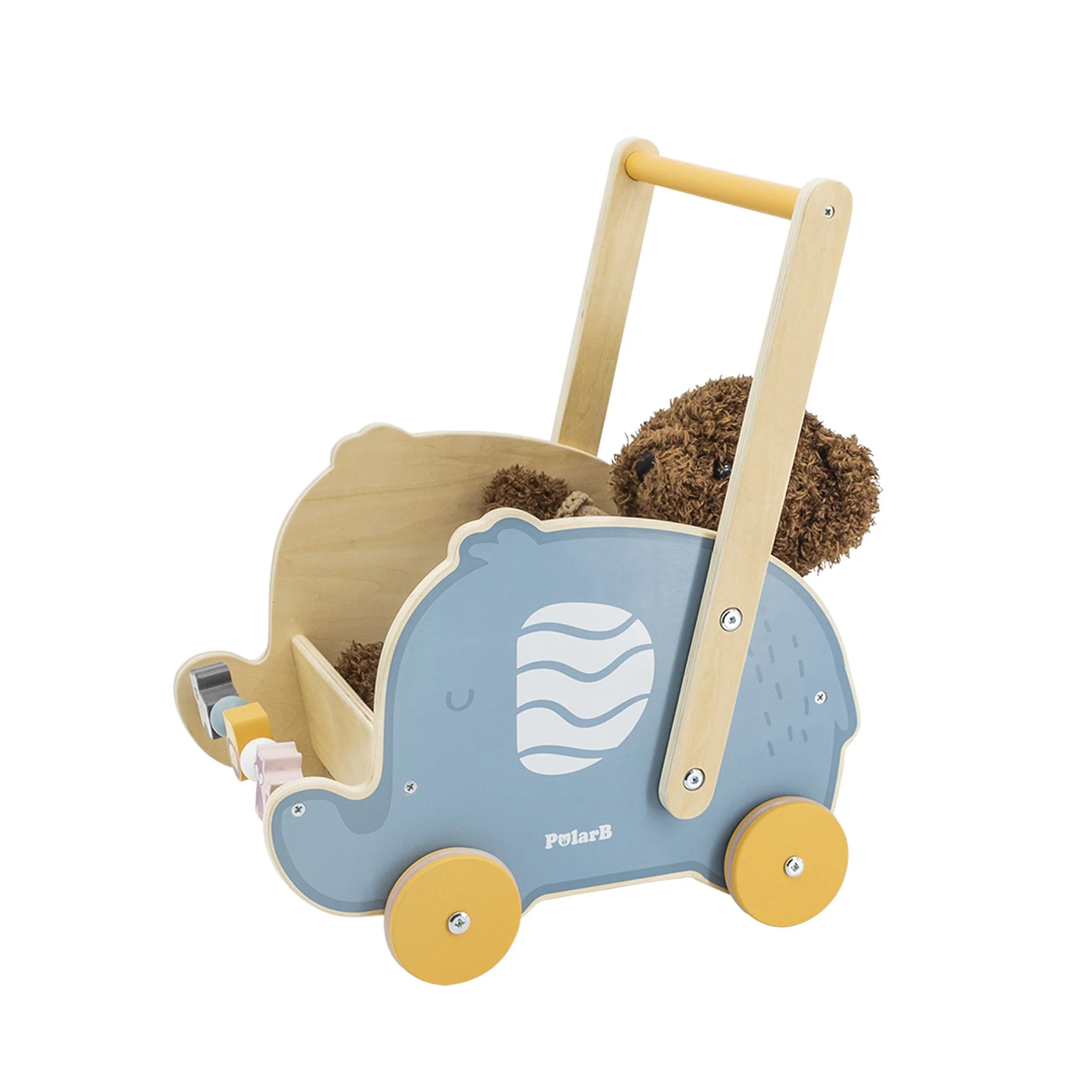 Premergator-carucior din lemn 2 in 1 Viga Toys PolarB Elefant