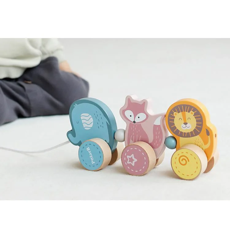 Деревянная каталка Viga Toys PolarB Зверята foto