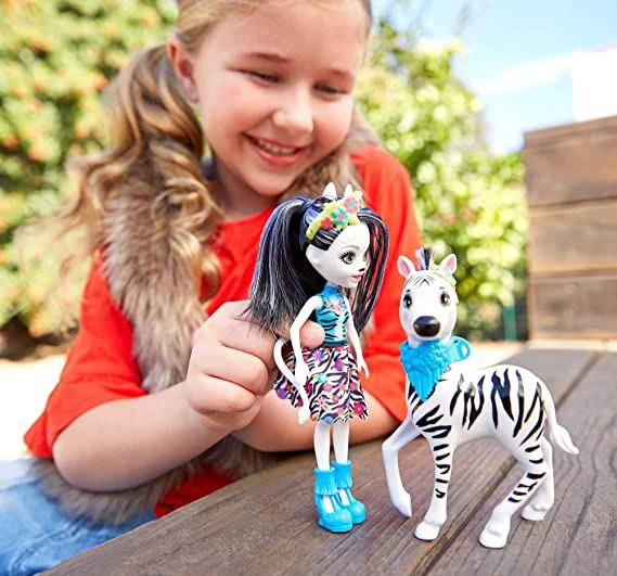 Set de joaca Enchantimals Zelena Zebra & Hoofette