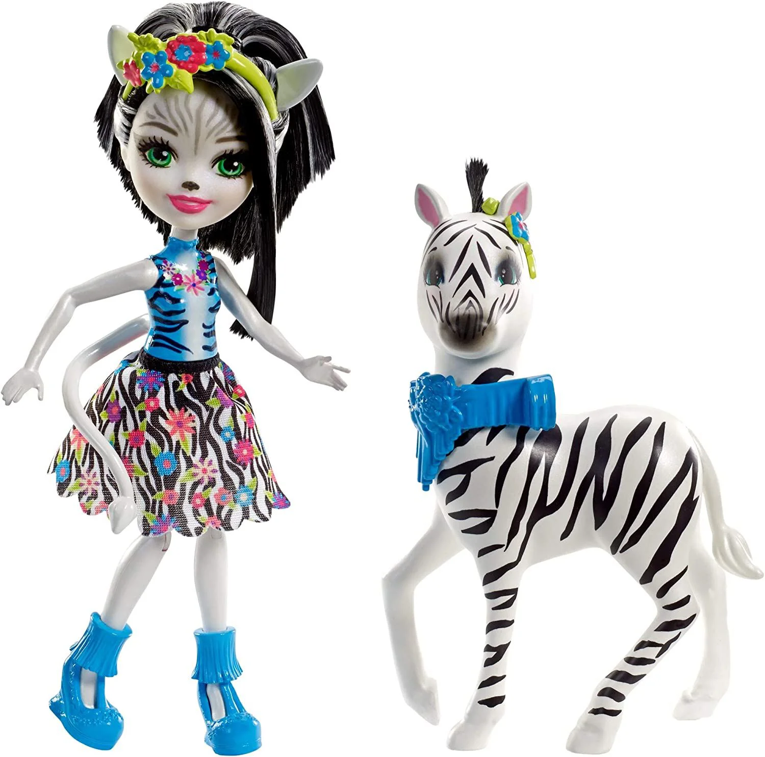 Игровой набор Enchantimals - Зелена Зебра и Хуфит