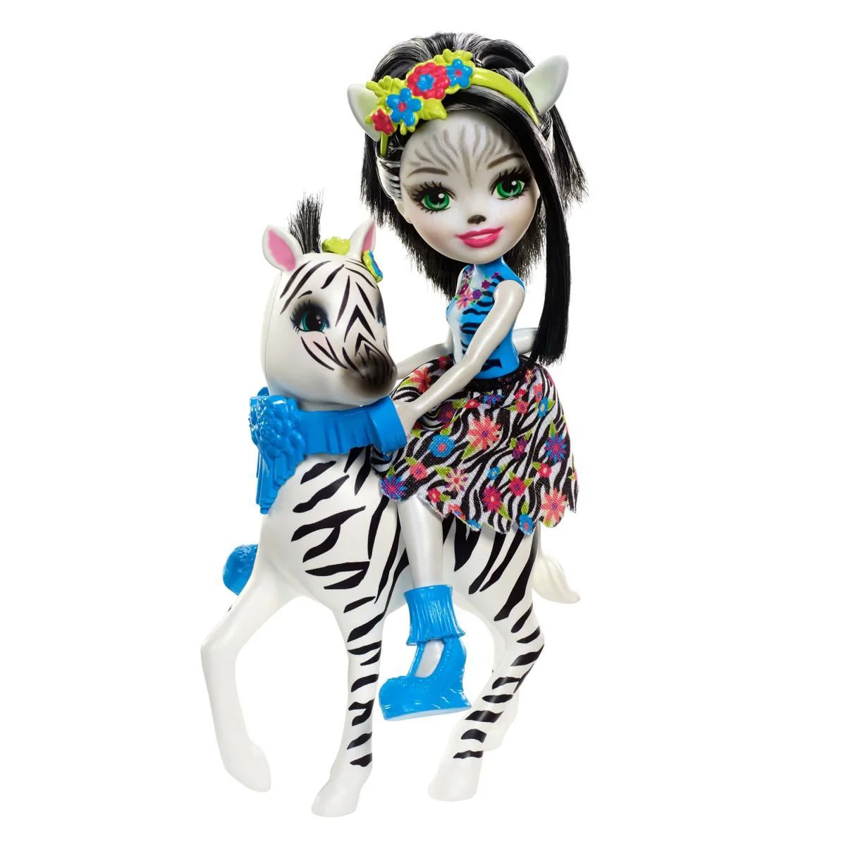 Set de joaca Enchantimals Zelena Zebra & Hoofette