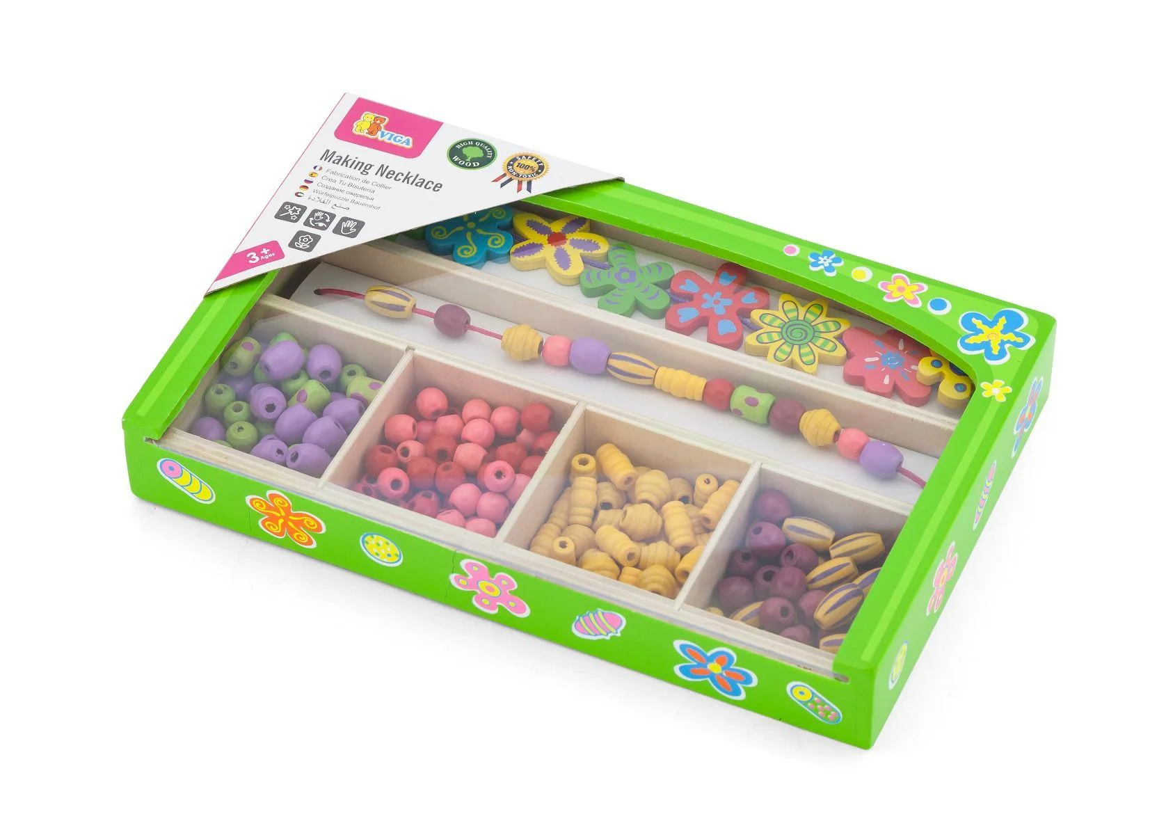 Set de creatie Viga Toys Margele cu  flori