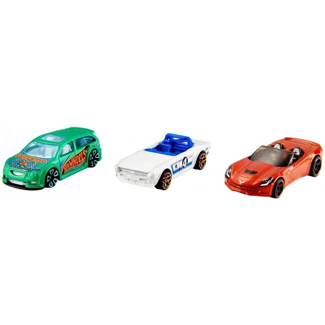 Set de joaca Hot Wheels cu 3 masinute