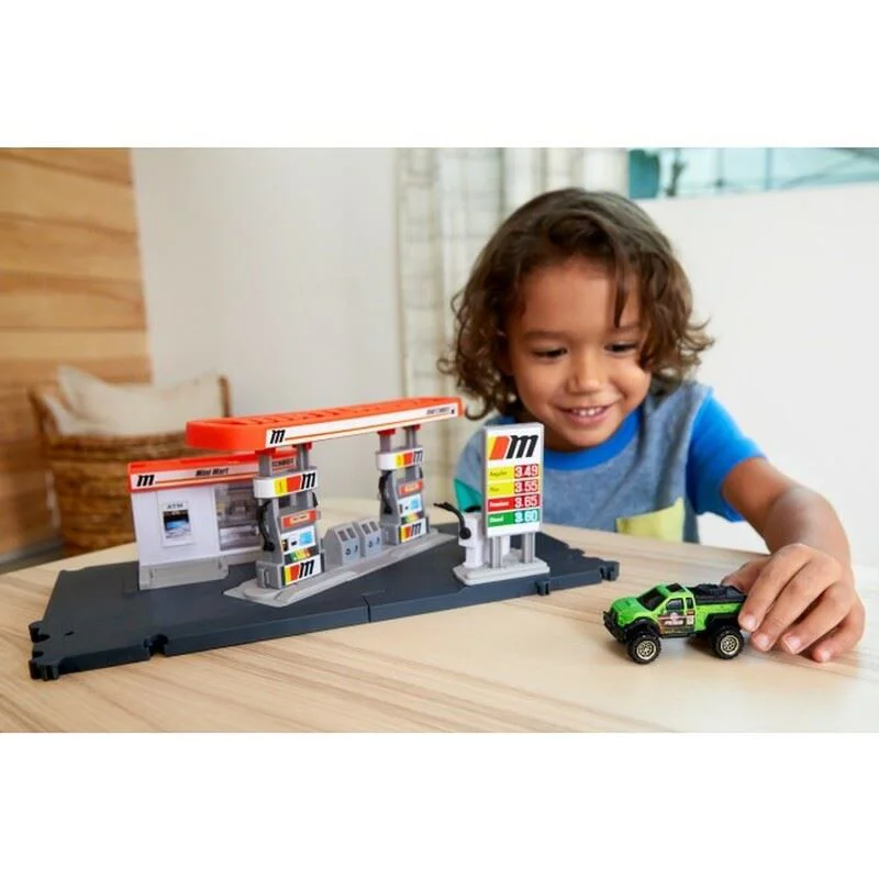 Set de joaca Hot Wheels Matchbox Benzinarie foto