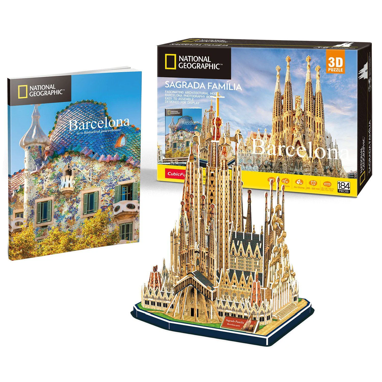 Puzzle 3D CubicFun Sagrada Familia, 184 piese foto