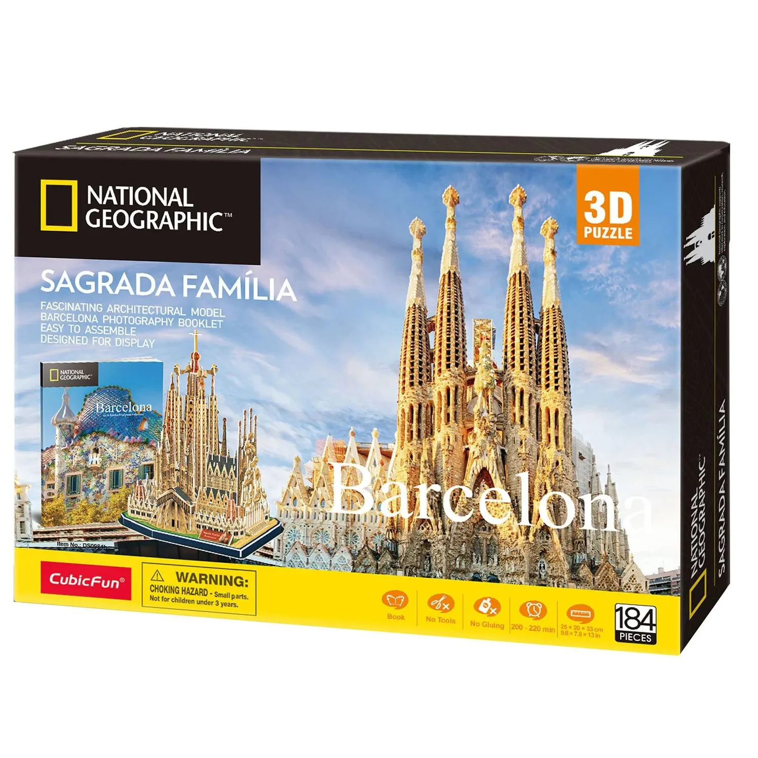 Puzzle 3D CubicFun Sagrada Familia, 184 piese foto