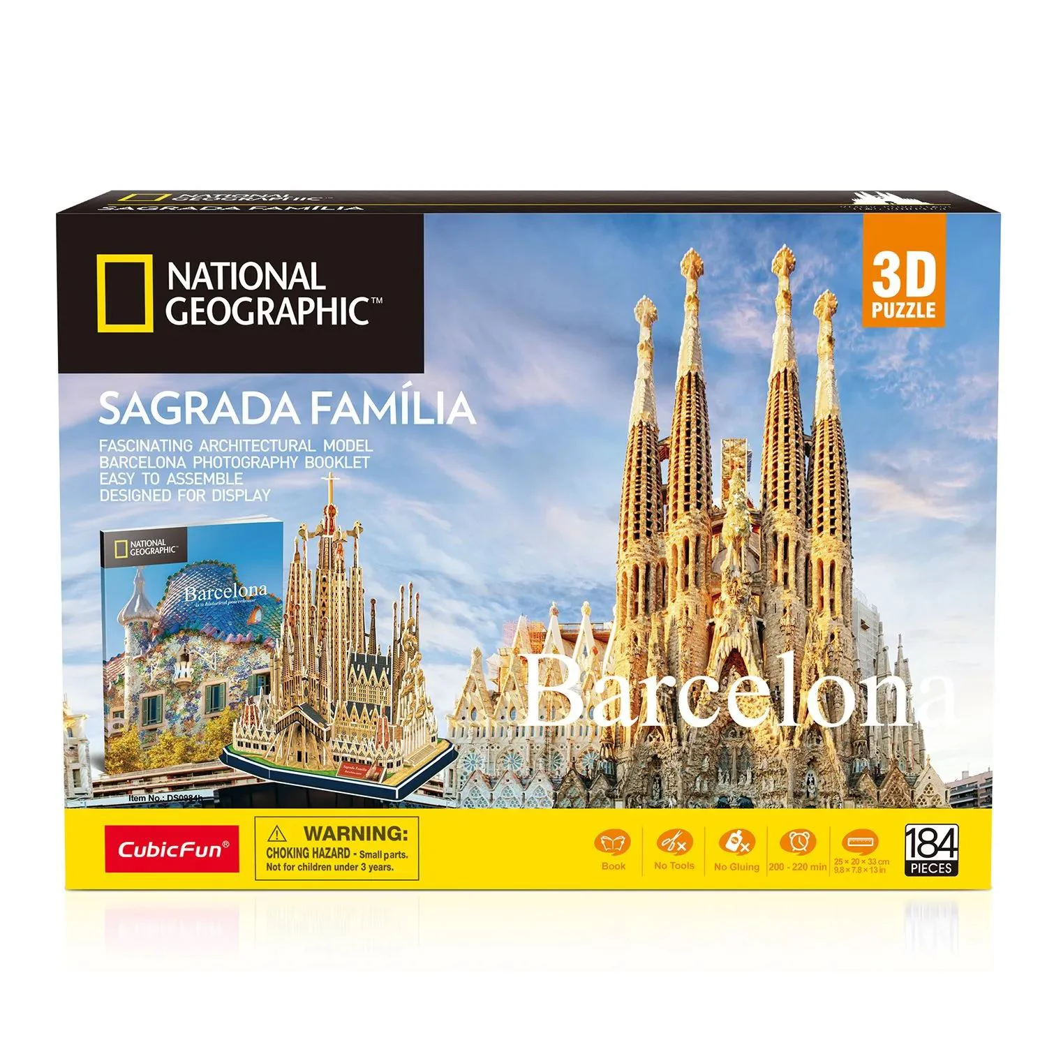 Puzzle 3D CubicFun Sagrada Familia, 184 piese foto