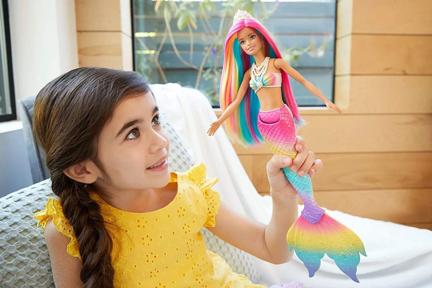 Papusa Barbie Sirena Joc de culori
