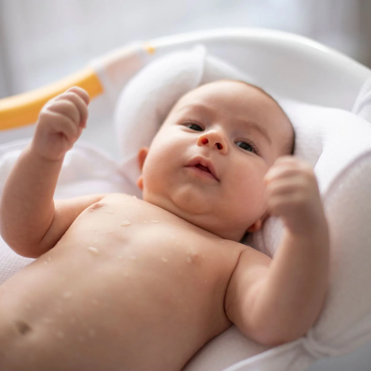 Salteluta tip hamac pentru cadita BabyJem Alba