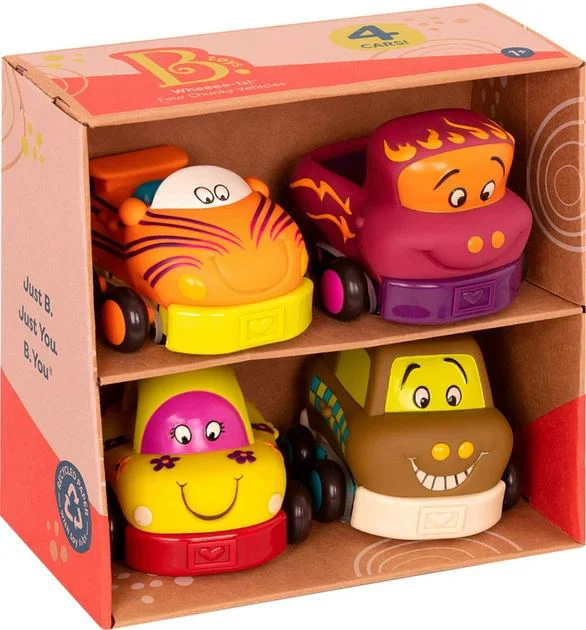 Set de joaca Battat Parc Auto, 4 masinute
